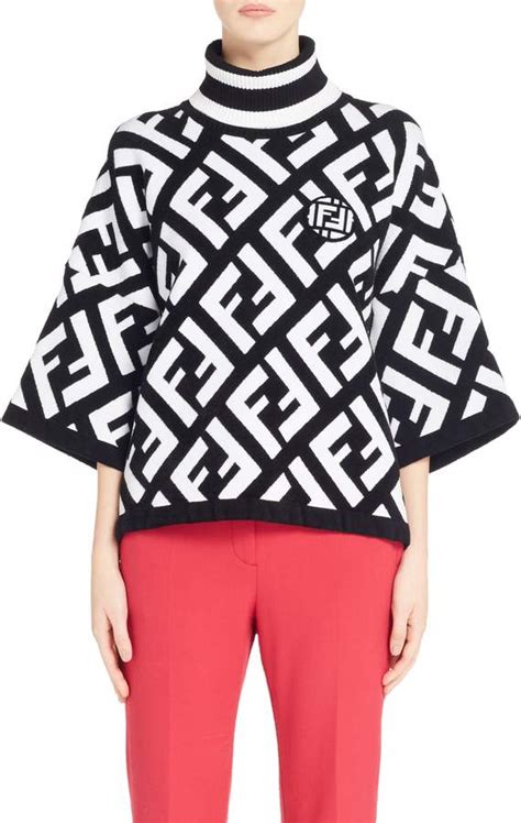 fendi pocho|fendi poncho nordstrom.